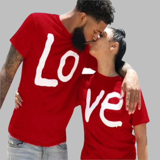 Valentine T-shirt for Couples Women Men