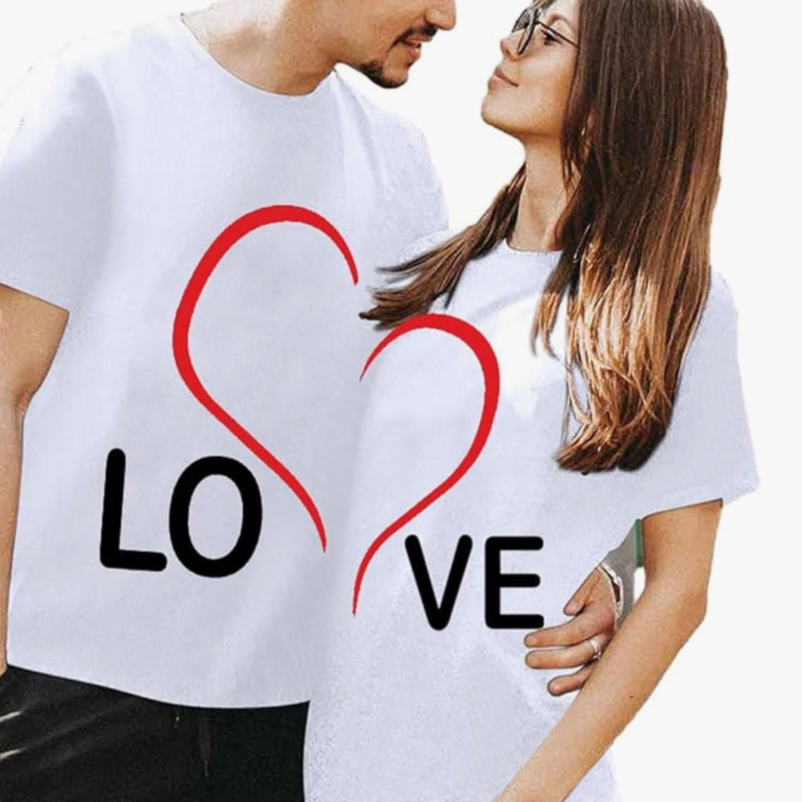 Valentine T-shirt for Couples Women Men