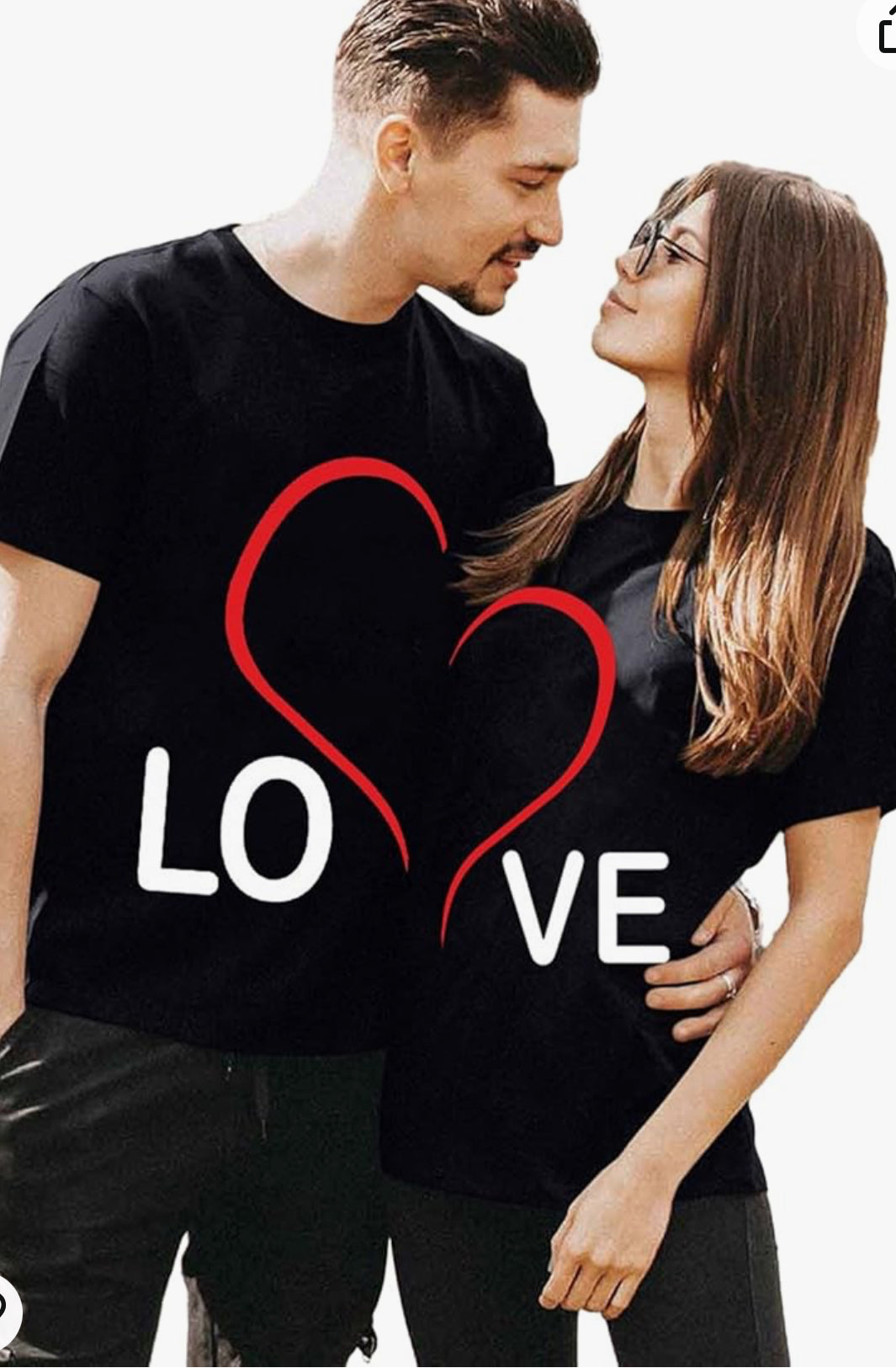 Valentine T-shirt for Couples Women Men