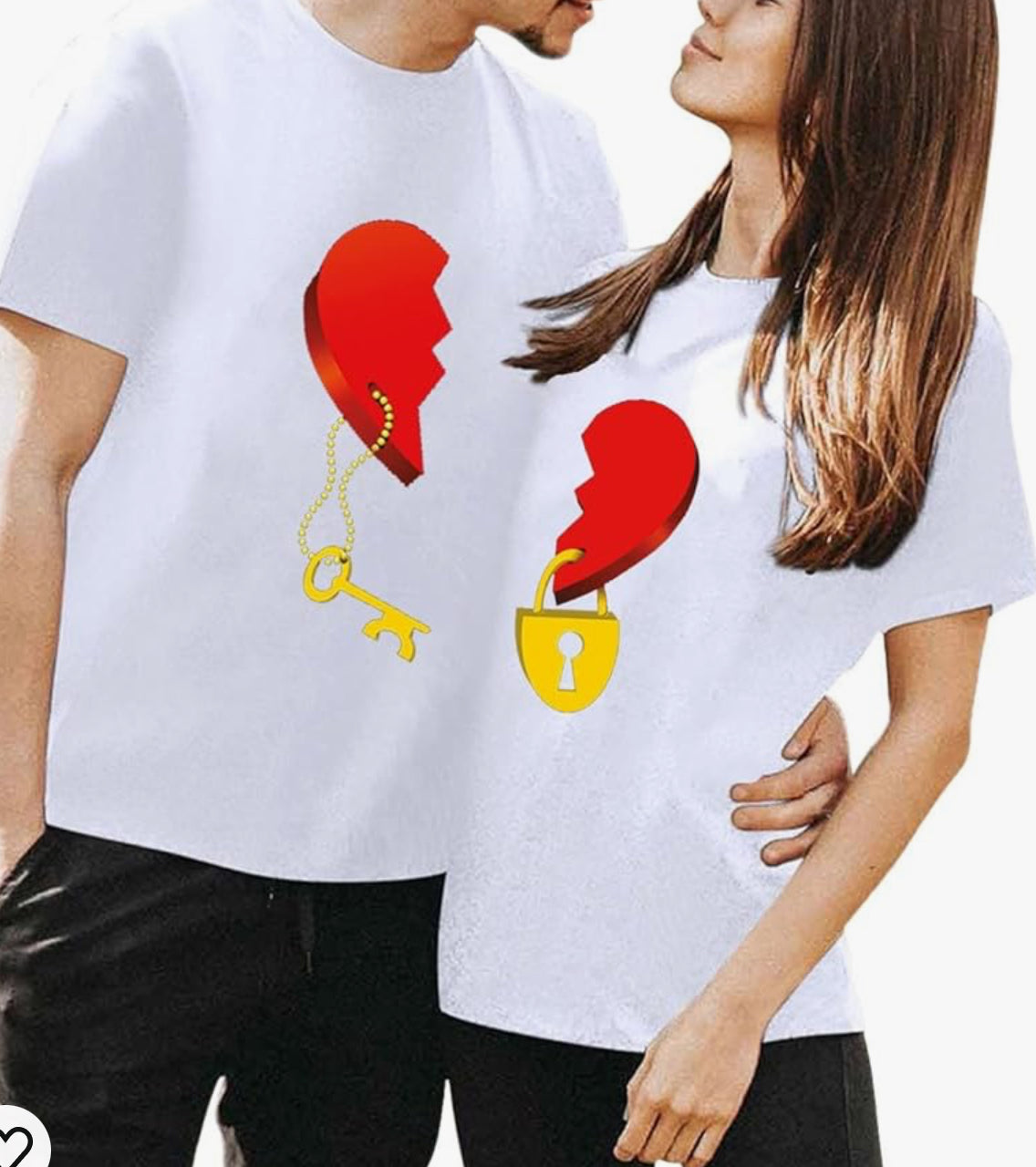 Valentine T-shirt for Couples Women Men