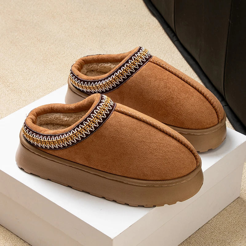 Fashion  Warm Slippers Use Indoor Outdoor