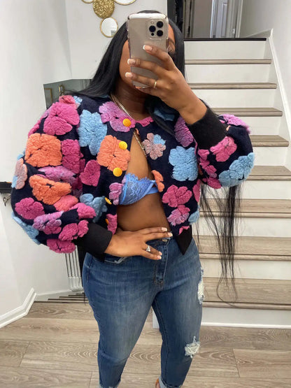 Cute Open Front Crop Jacket