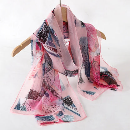 Printed Chiffon Scarf Shawl