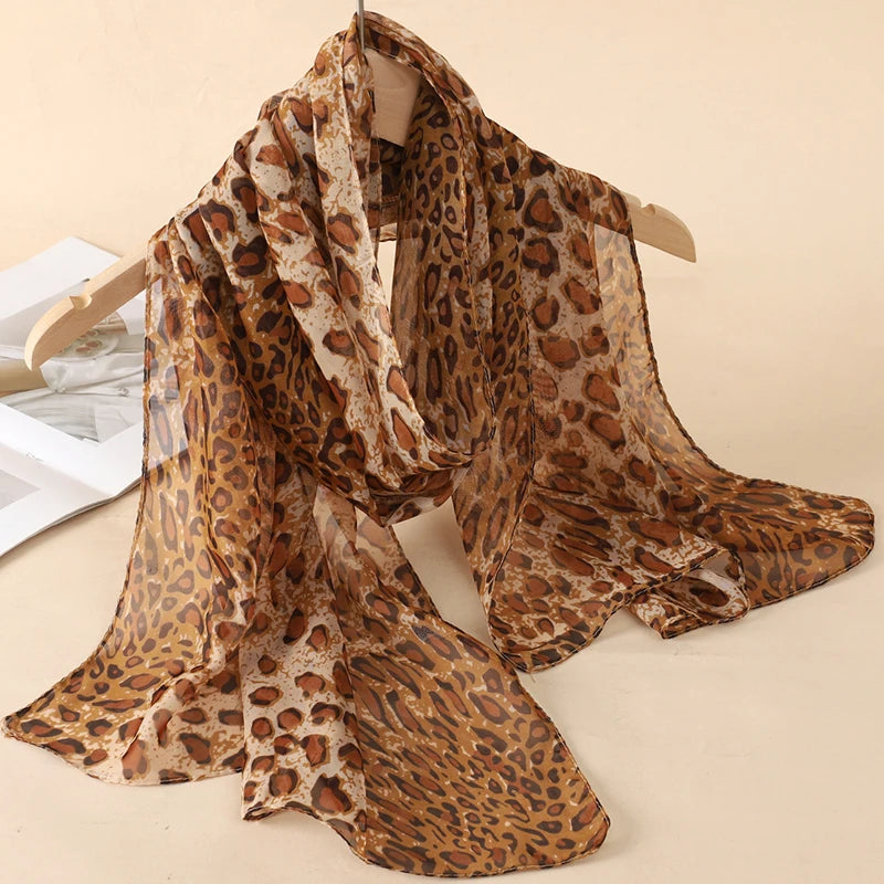 Printed Chiffon Scarf Shawl