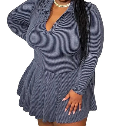 Oversized Long Sleeve Mini Dress