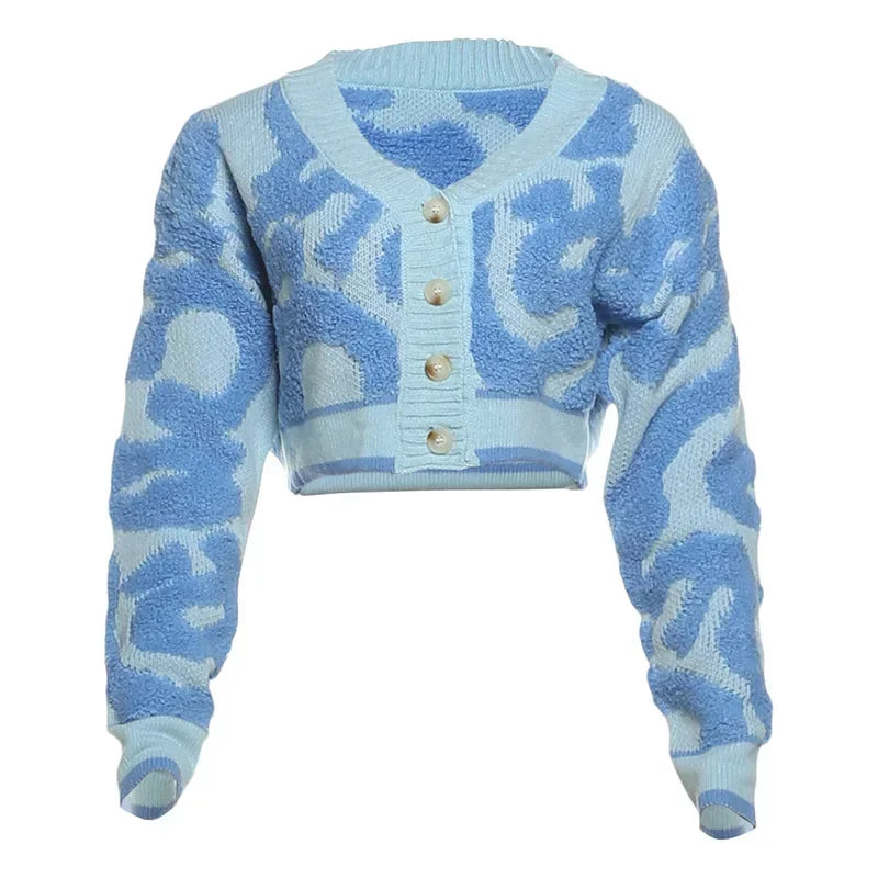 Sleeve Warm Wild Streetwear Knit Jumper