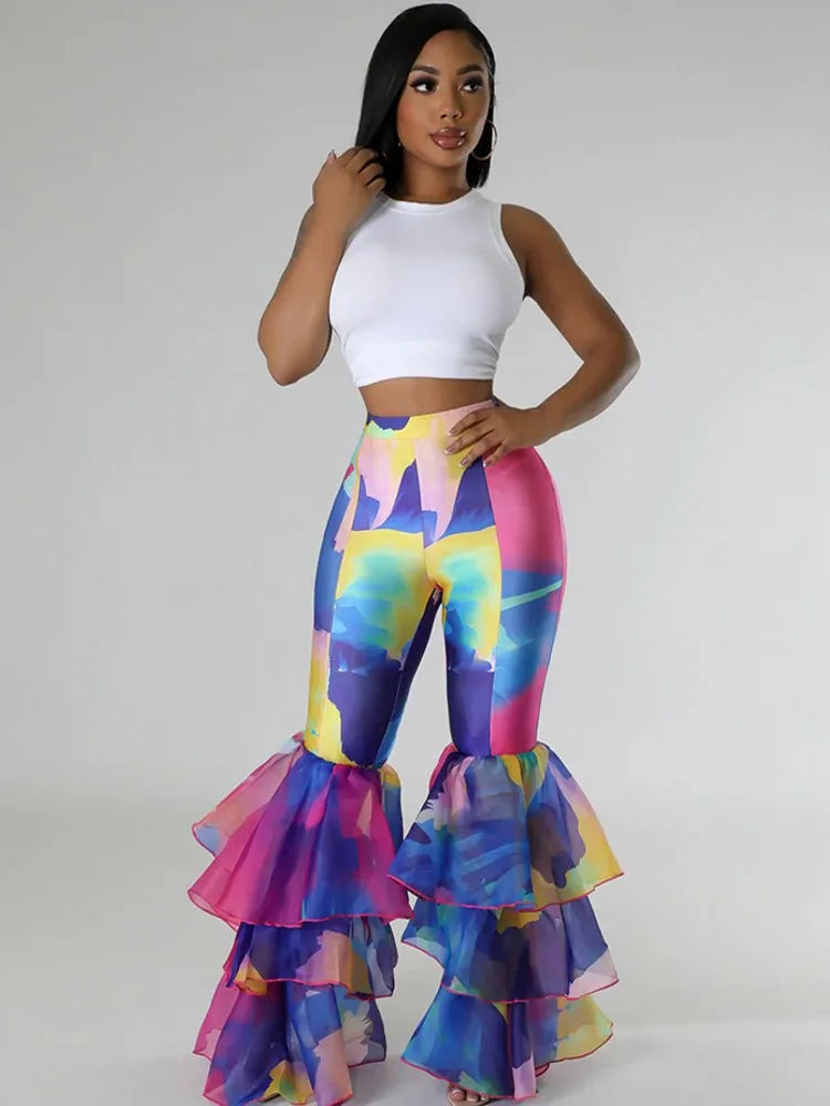 Shiny Dashiki African Capris Pants