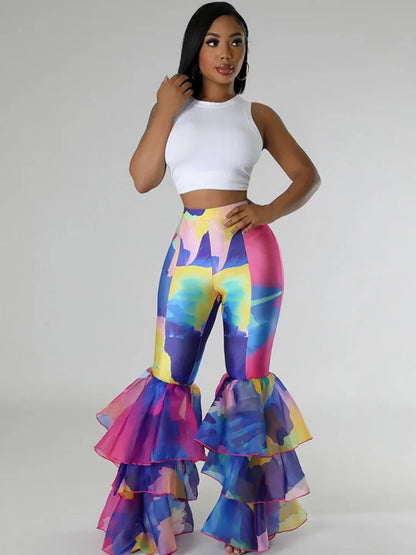 Shiny Dashiki African Capris Pants