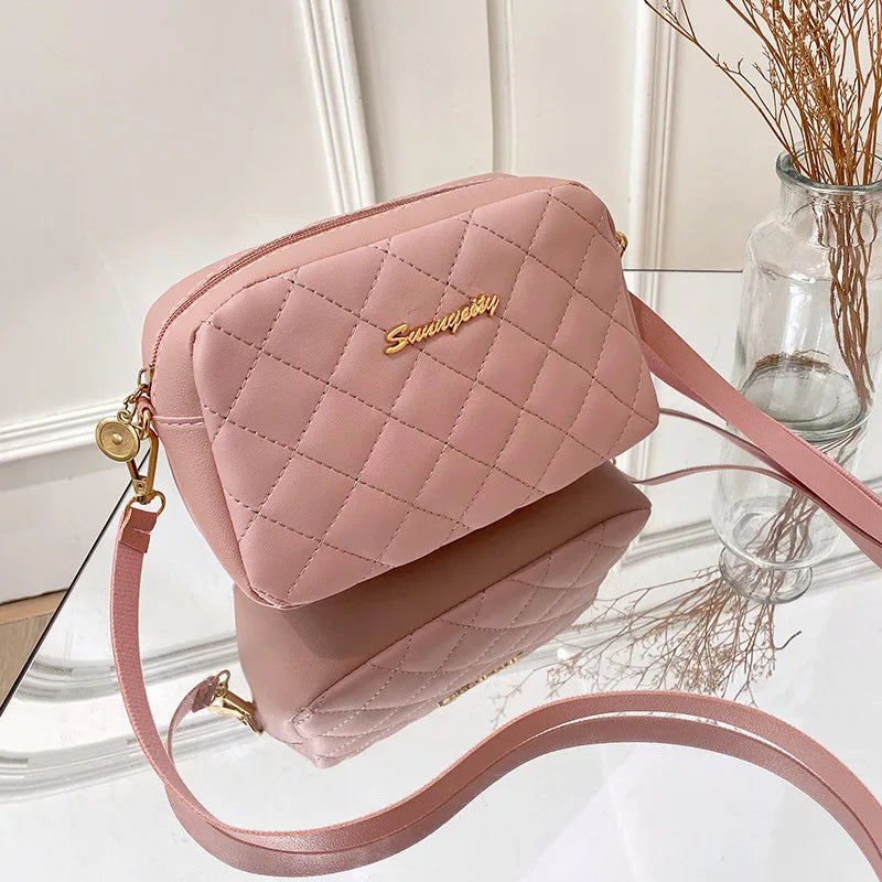 Fashionable Rhombus Shoulder Bag