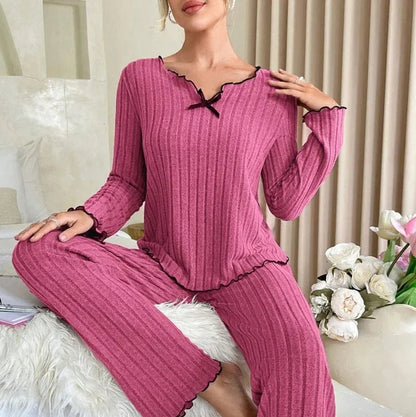 Long-Sleeve Ribbed Top