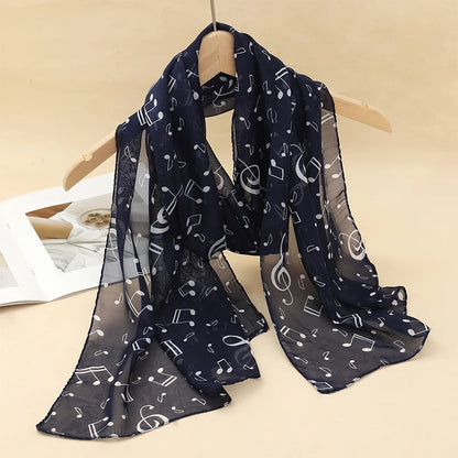 Printed Chiffon Scarf Shawl