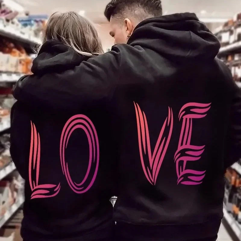 Hoodies Women Couples Matching Clothing