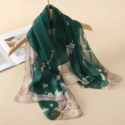 Printed Chiffon Scarf Shawl