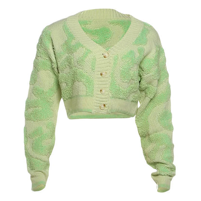 Weird Puss Y2K Sweet Cardigan Sweater