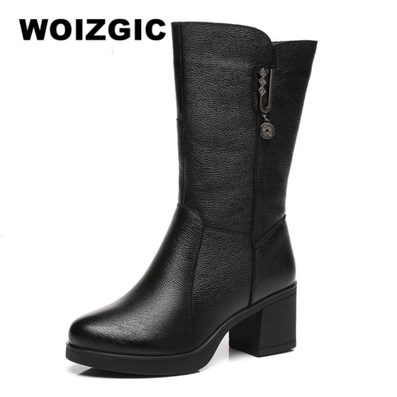 Woizgic Women Genuine Leather