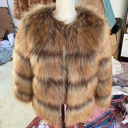 HOOOFUR Faux Fur Coat Women's Jacket