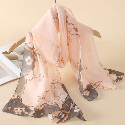 Printed Chiffon Scarf Shawl