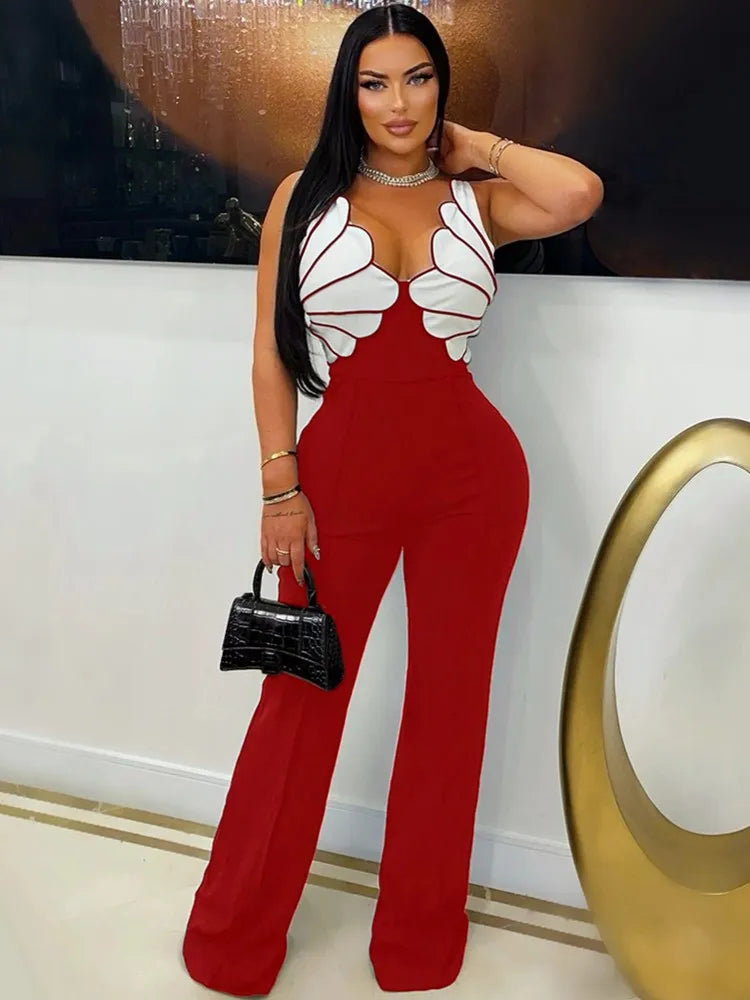 Solid Color Women Jumpsuits