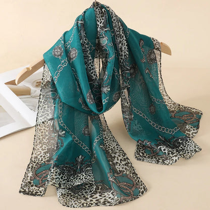 Printed Chiffon Scarf Shawl