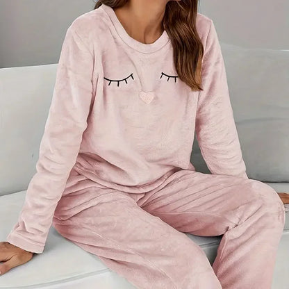 Fluffy Pullover Pajama Top