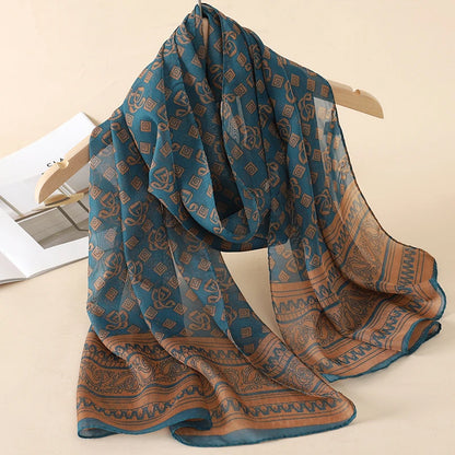 Printed Chiffon Scarf Shawl