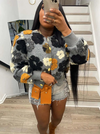 Cute Open Front Crop Jacket