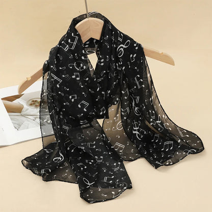 Printed Chiffon Scarf Shawl