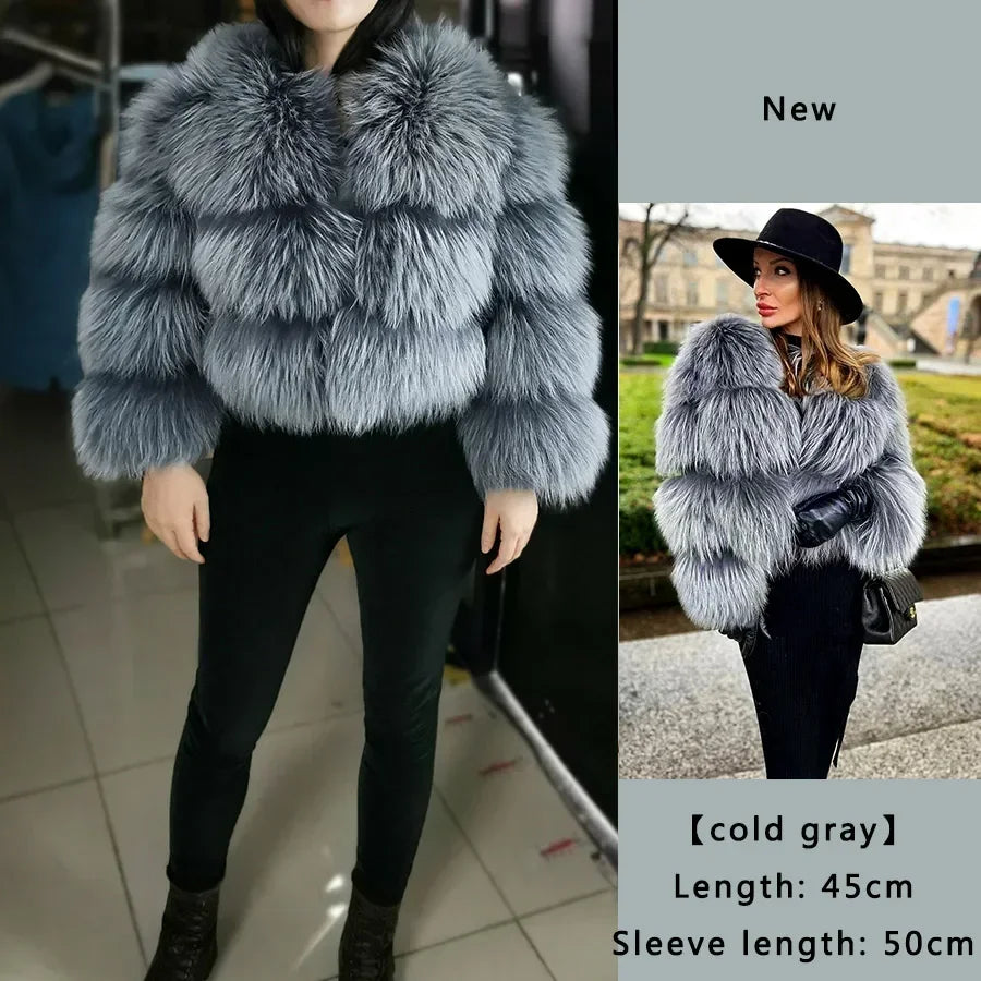 Maomaokong Winter Raccoon Fur Coat