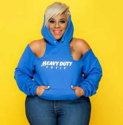 Plus Size Outwears Women Hooded Sweatshirts