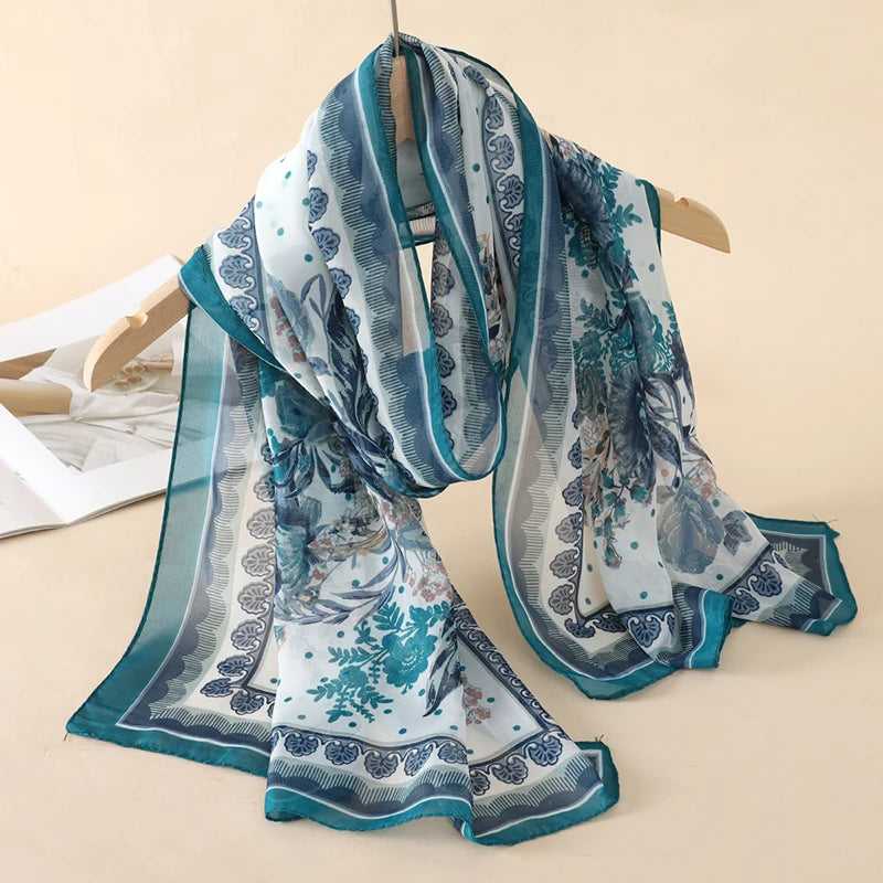 Printed Chiffon Scarf Shawl