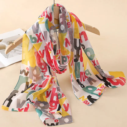 Printed Chiffon Scarf Shawl