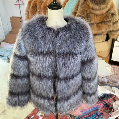 HOOOFUR Faux Fur Coat Women's Jacket