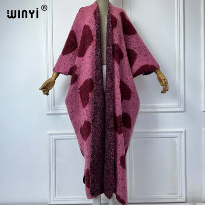 Winter Women Love Print Africa Cardigan