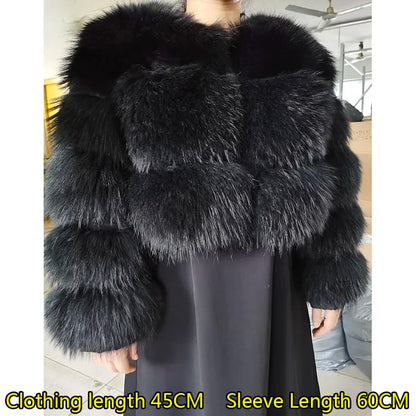 Maomaokong Winter Raccoon Fur Coat