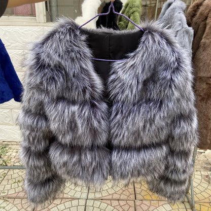 HOOOFUR Faux Fur Coat Women's Jacket