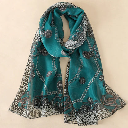 Printed Chiffon Scarf Shawl