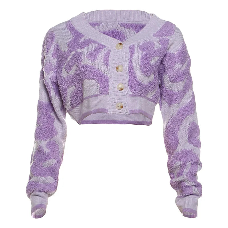 Weird Puss Y2K Sweet Cardigan Sweater