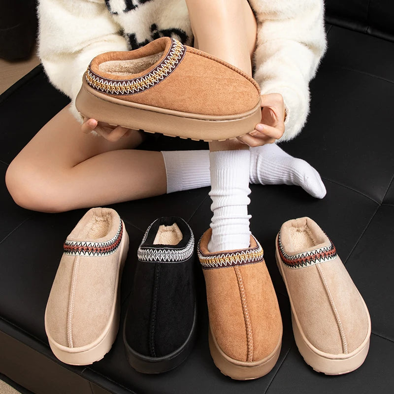 Fashion  Warm Slippers Use Indoor Outdoor