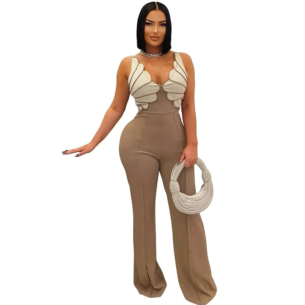 Solid Color Women Jumpsuits