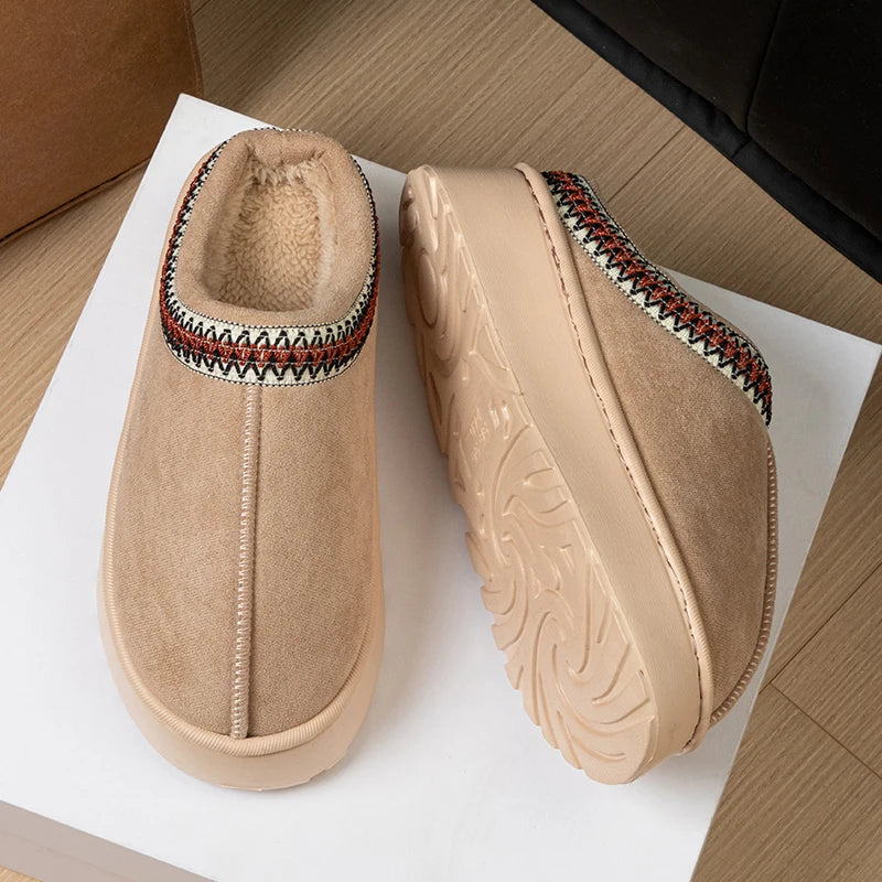 Fashion  Warm Slippers Use Indoor Outdoor