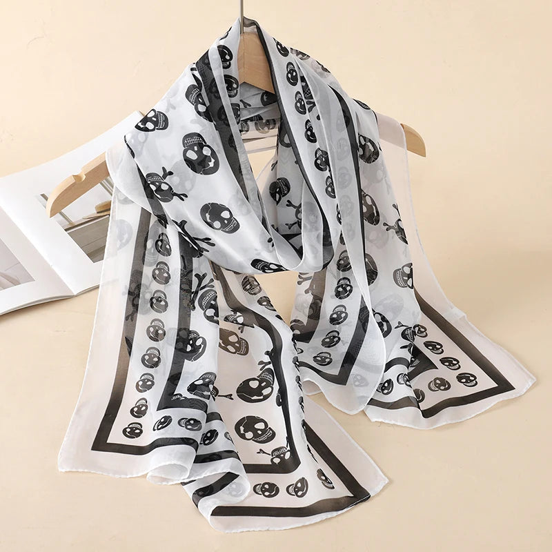 Printed Chiffon Scarf Shawl