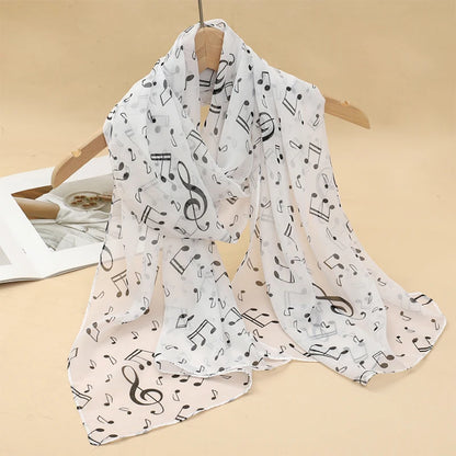 Printed Chiffon Scarf Shawl