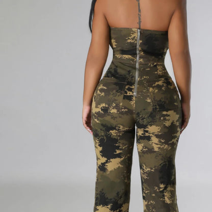 Camouflage Jumpsuit Romper